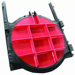 明杆式(shi)鑄鐵鑲銅圓(yuan)閘門